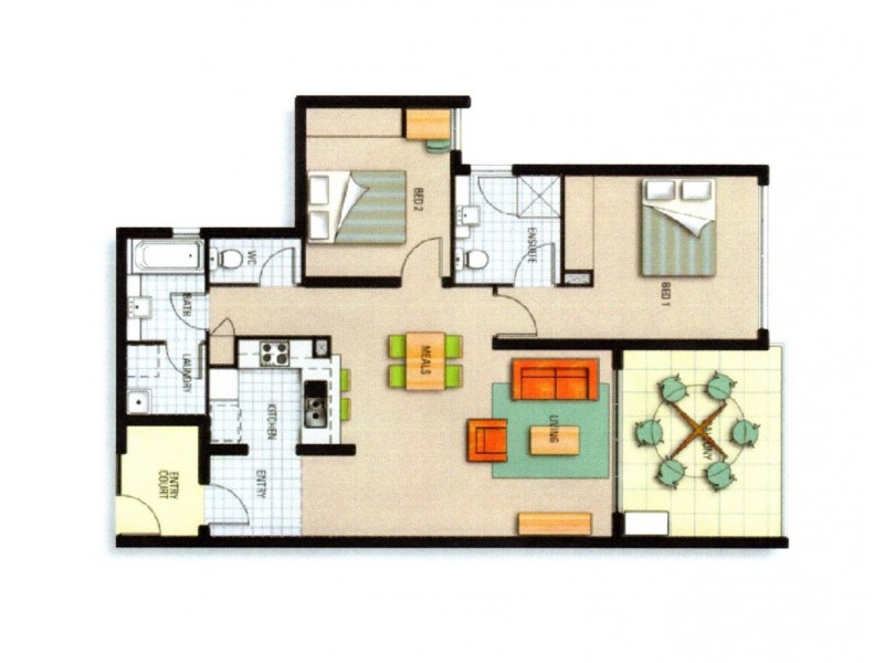 42/4 Grand Parade, Parrearra QLD 4575 Floorplan