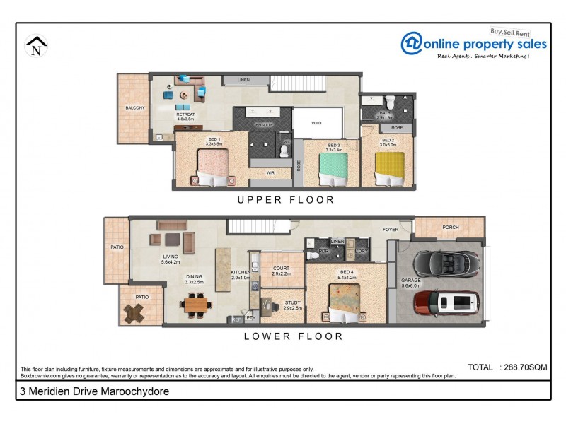 3 Meridien Drive, Maroochydore QLD 4558 Floorplan
