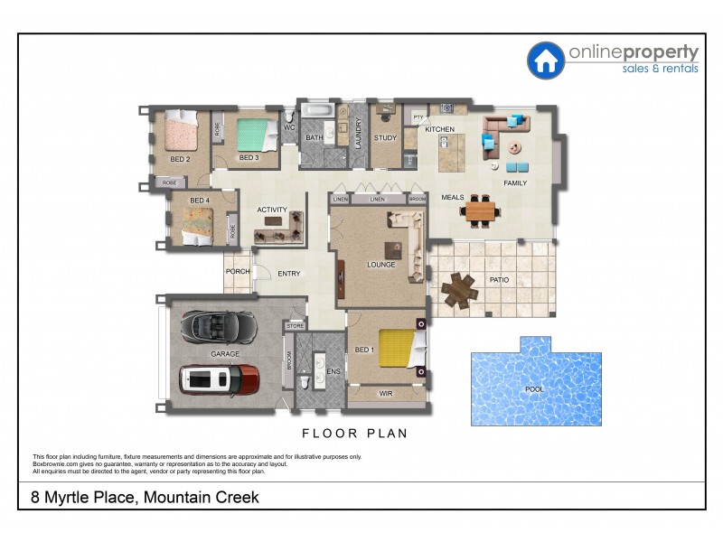 8 Myrtle Place, Mountain Creek QLD 4557 Floorplan