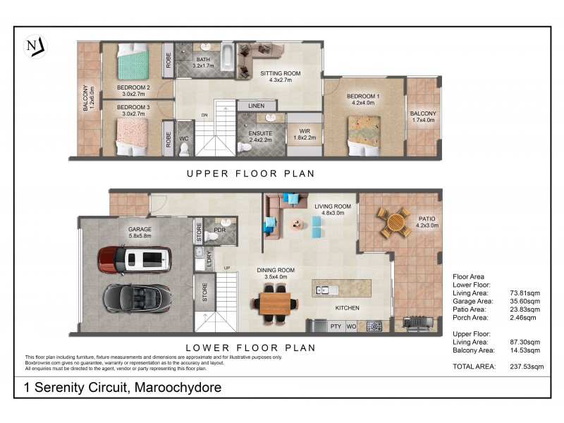 1 Serenity Circuit, Maroochydore QLD 4558 Floorplan