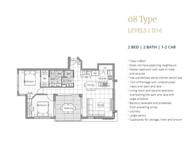 408/118-120 Alexandra Parade, Alexandra Headland QLD 4572 Floorplan
