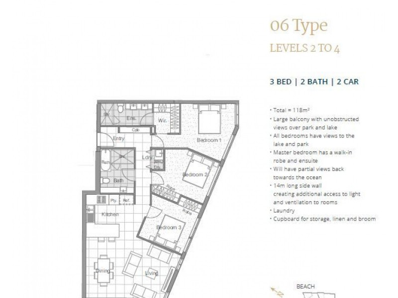 106/118-120 Alexandra Parade, Alexandra Headland QLD 4572 Floorplan