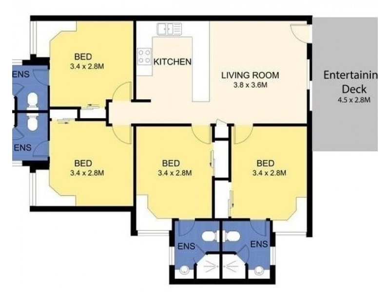 Room 3 – 97/8 Varsityview Court, Sippy Downs QLD 4556 Floorplan