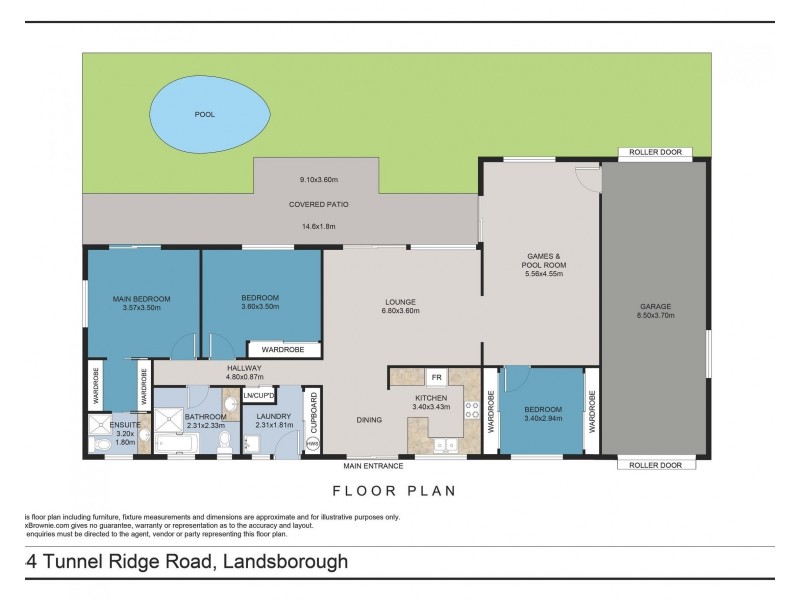 44 Tunnel Ridge Road, Landsborough QLD 4550 Floorplan