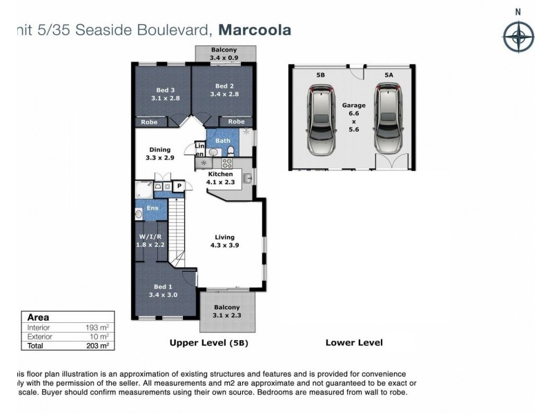 5b/35 Seaside Boulevard, Marcoola QLD 4564 Floorplan