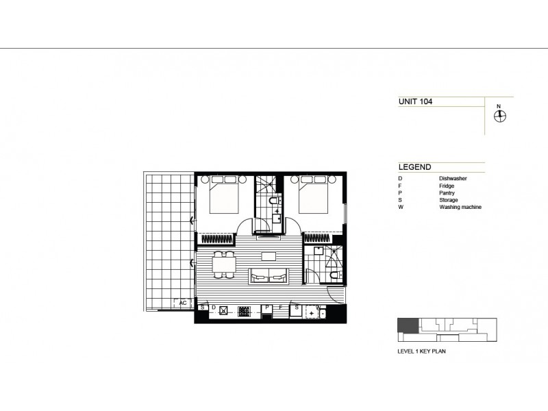 104/85 Nicholson Street, Brunswick East VIC 3057 Floorplan