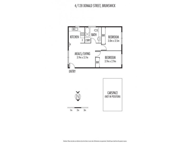 4/128 Donald Street, Brunswick VIC 3056 Floorplan