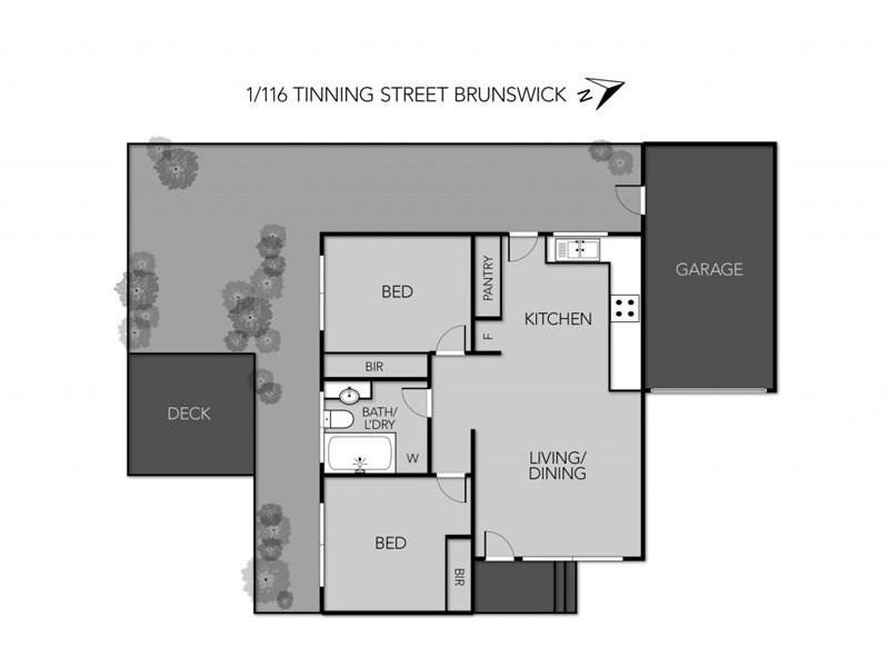 1/116 Tinning Street, Brunswick VIC 3056 Floorplan