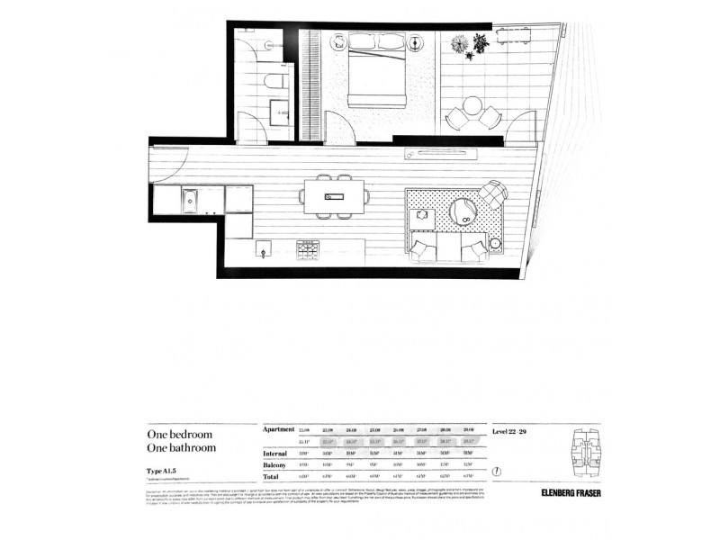 2205/9 Austin Street, Adelaide SA 5000 Floorplan