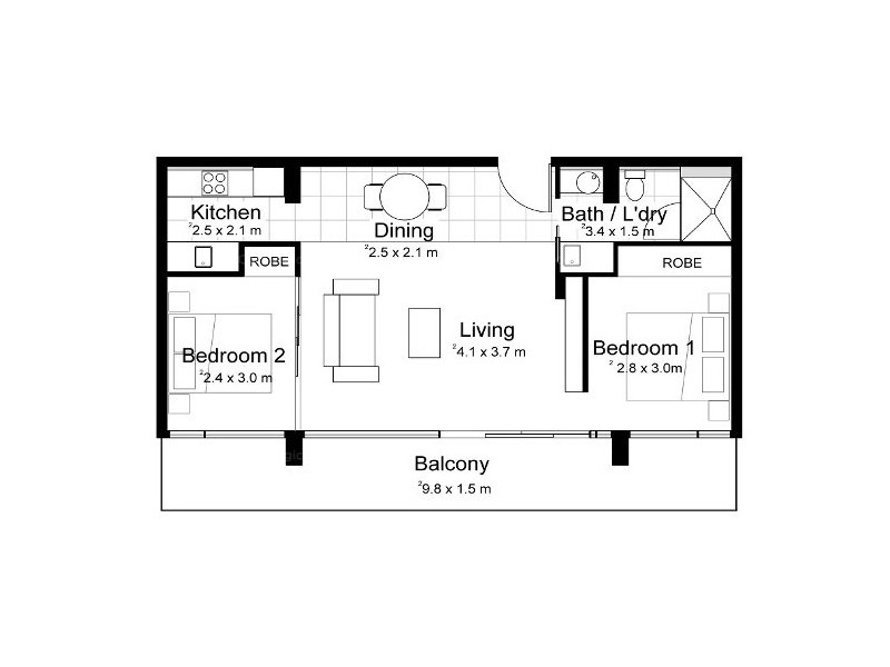 505/33 Warwick Street, Walkerville SA 5081 Floorplan