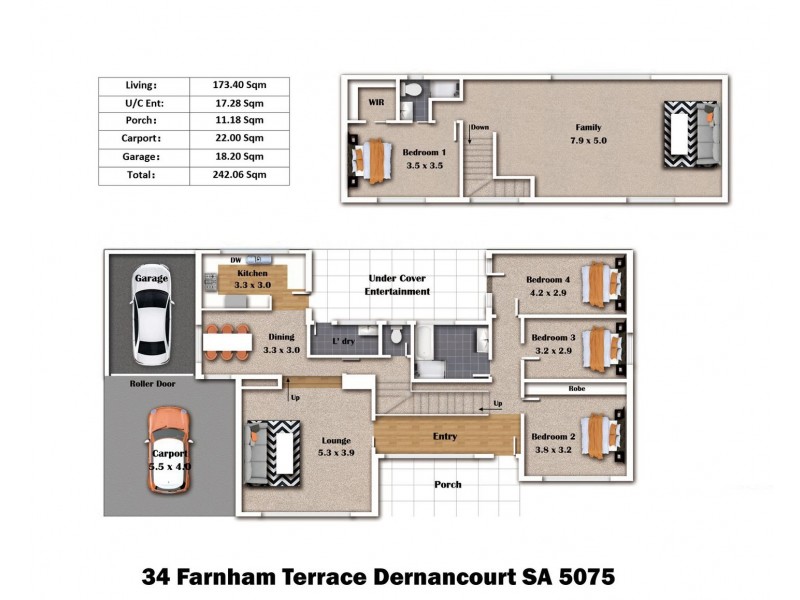 34 Farnham Terrace, Dernancourt SA 5075 Floorplan