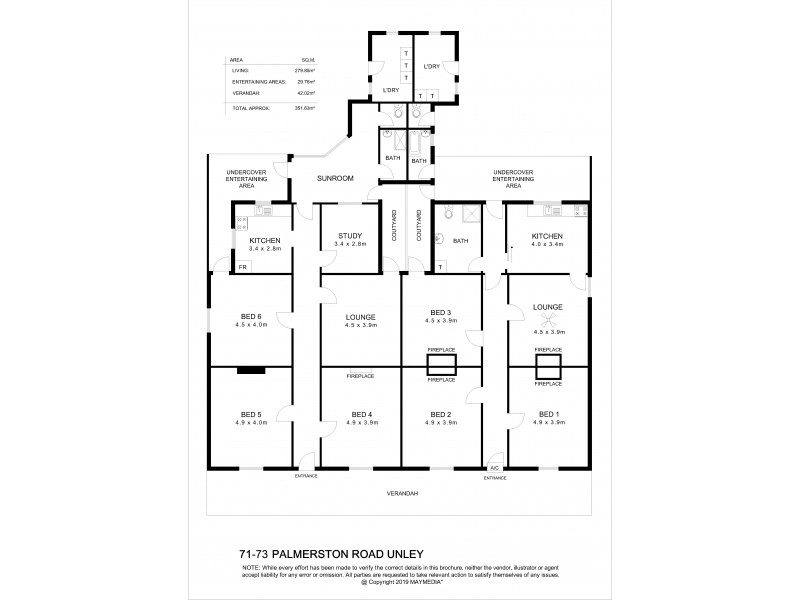 71-73 Palmerston road, Unley SA 5061 Floorplan