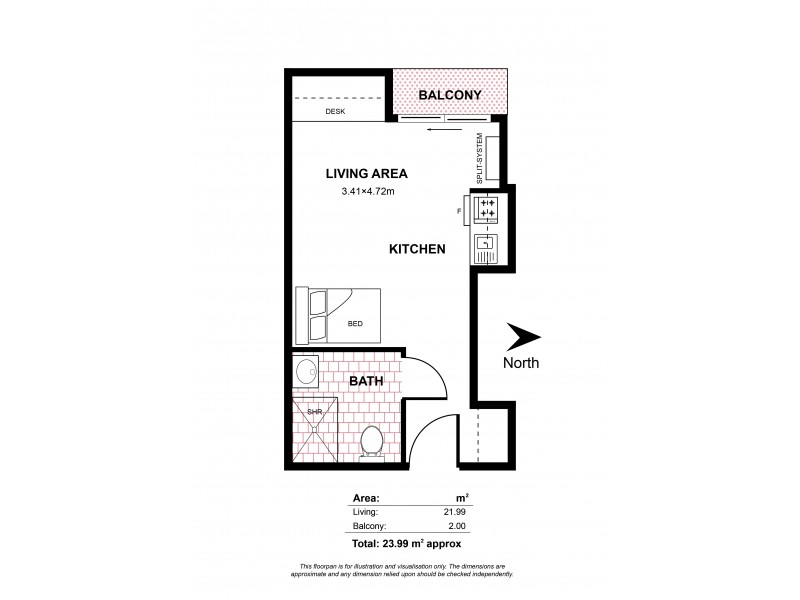 404/304 Waymouth Street, Adelaide SA 5000 Floorplan
