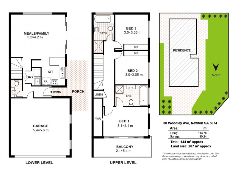 38 Woodley Avenue, Newton SA 5074 Floorplan