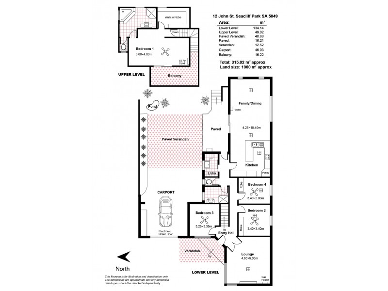 12 John Street, Seacliff Park SA 5049 Floorplan