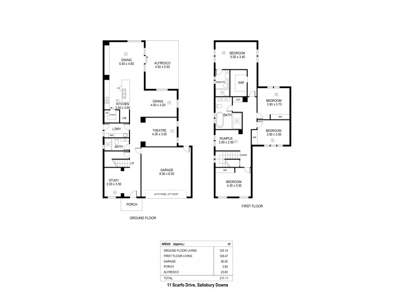 11 Scarfo Drive, Salisbury Downs SA 5108 Floorplan