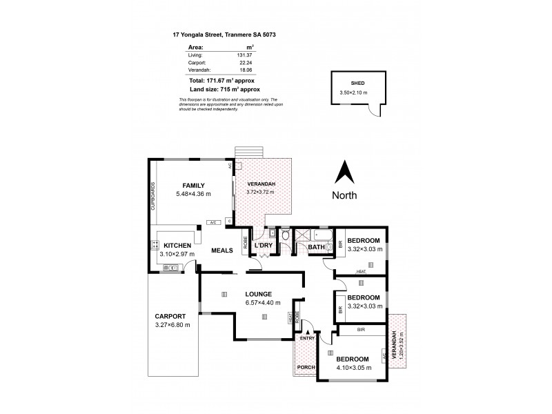 17 Yongala Street, Tranmere SA 5073 Floorplan