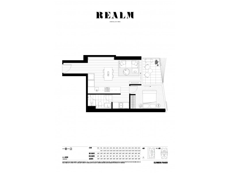 1501/15 Austin Street, Adelaide SA 5000 Floorplan