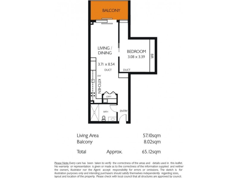 805/10 Park Terrace, Bowden SA 5007 Floorplan