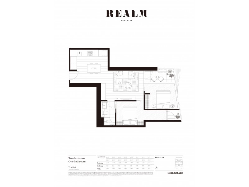 2601/17 Austin Street, Adelaide SA 5000 Floorplan
