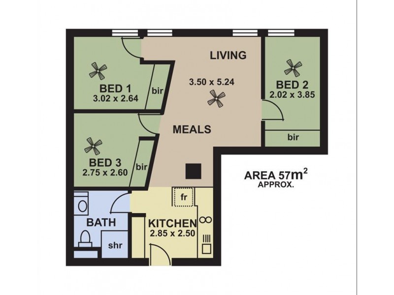 503/23 King William Street, Adelaide SA 5000 Floorplan