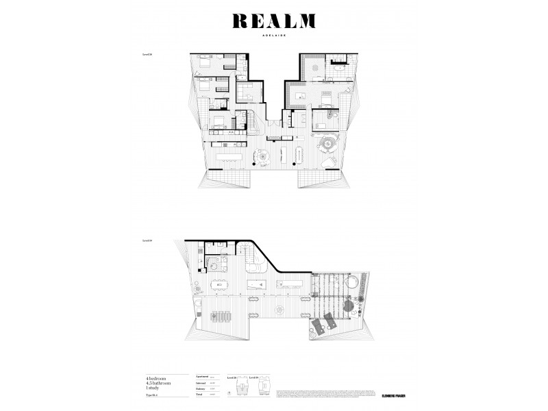 3802/17 Austin Street, Adelaide SA 5000 Floorplan