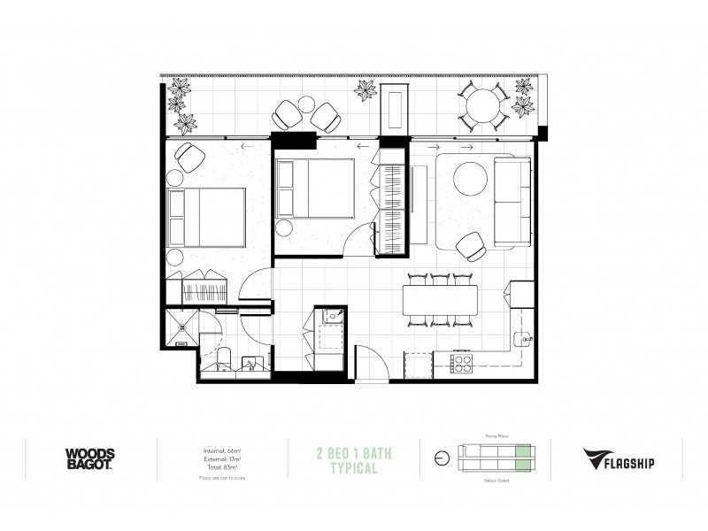 2005/17 Penny Place, Adelaide SA 5000 Floorplan