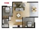 1201/156 Wright St, Adelaide SA 5000 Floorplan