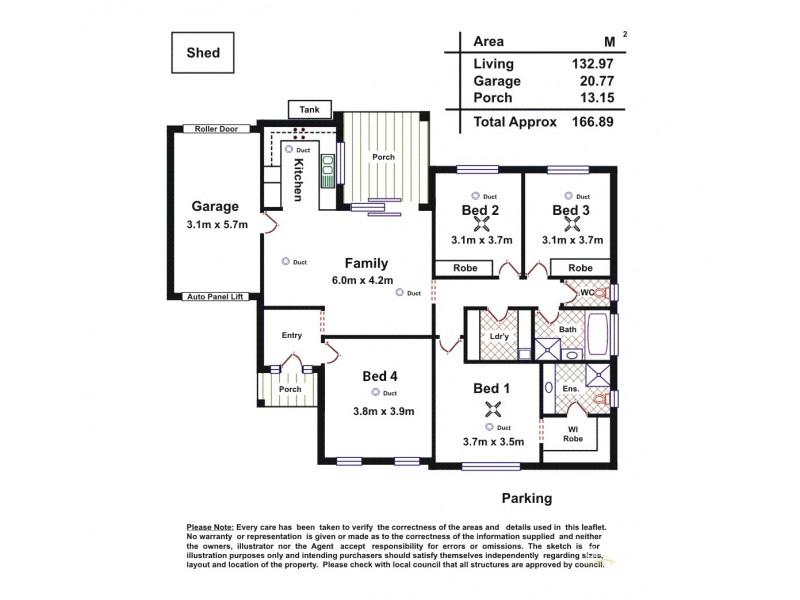 6A James Avenue, Brooklyn Park SA 5032 Floorplan