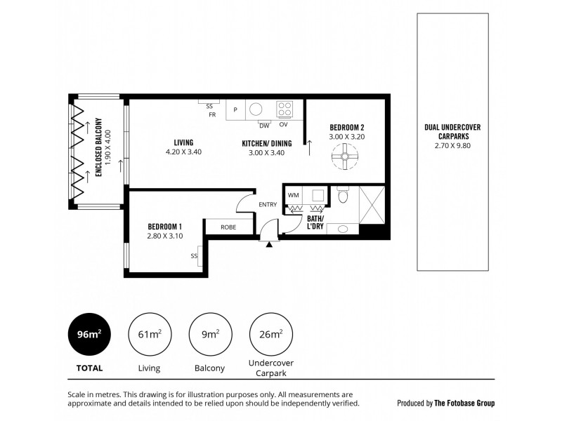 307/10 Balfours Way, Adelaide SA 5000 Floorplan