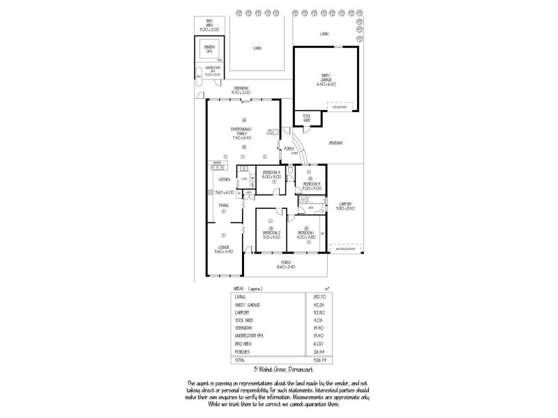3 Walnut Grove, Dernancourt SA 5075 Floorplan