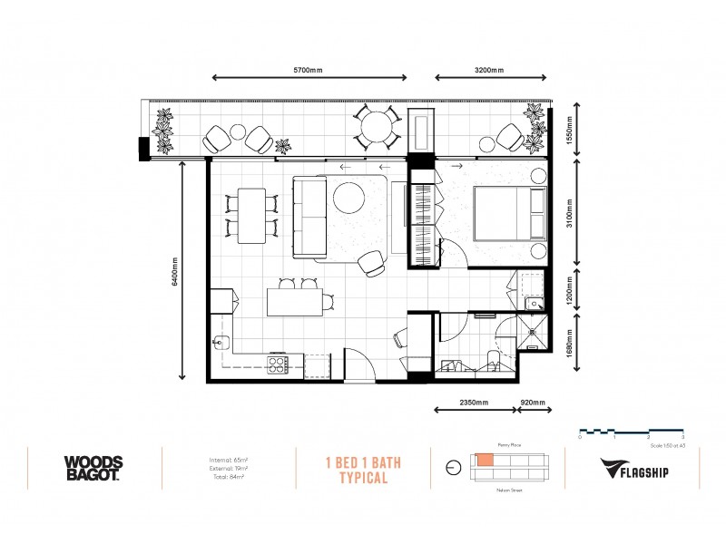 2101/17 Penny Place, Adelaide SA 5000 Floorplan
