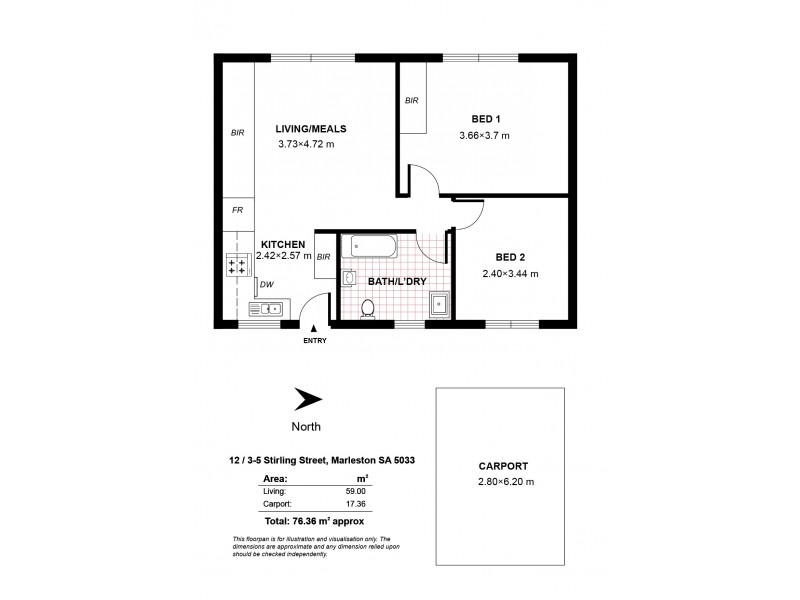 7/3-5 Stirling Street, Marleston SA 5033 Floorplan