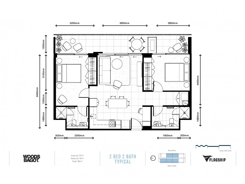 903/17 Penny Place, Adelaide SA 5000 Floorplan