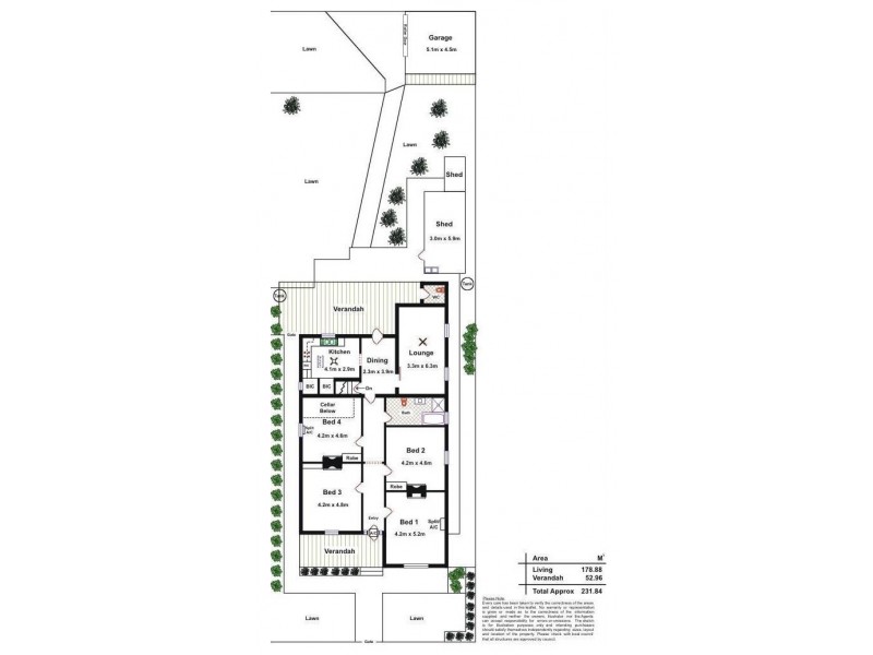 5 Harrow Road, St Peters SA 5069 Floorplan