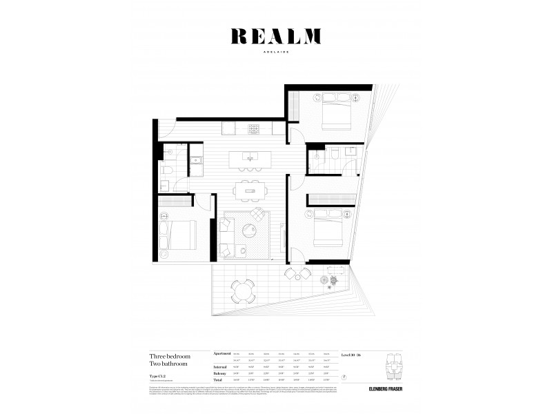 3207/17 Austin Street, Adelaide SA 5000 Floorplan