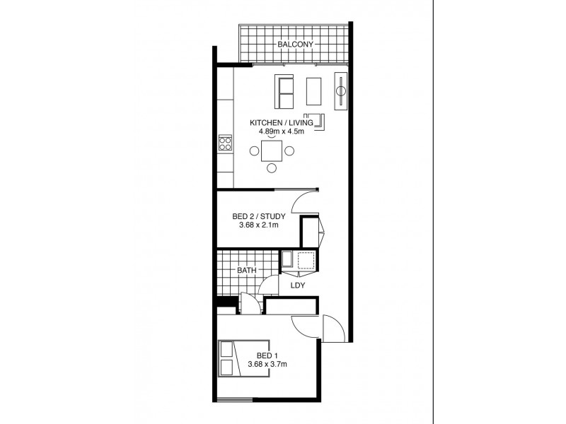 503/242 Flinders Street, Adelaide SA 5000 Floorplan