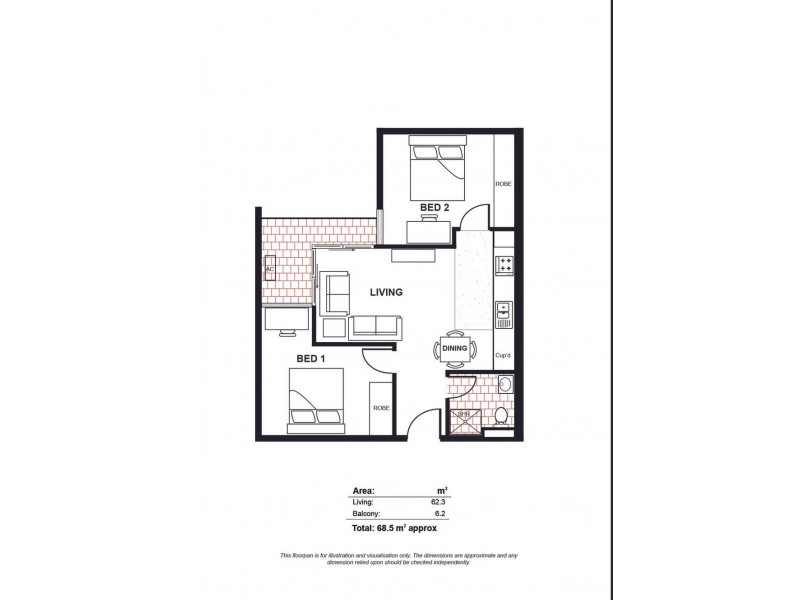 1004/15 Synagogue Place, Adelaide SA 5000 Floorplan