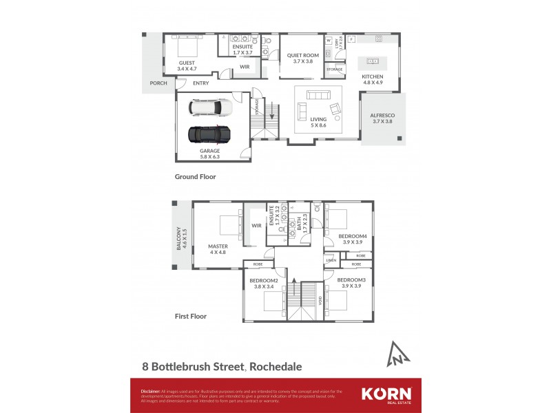 8 Bottlebrush Street, Rochedale QLD 4123 Floorplan