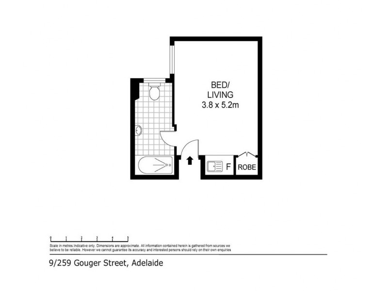 9/259 Gouger Street, Adelaide SA 5000 Floorplan