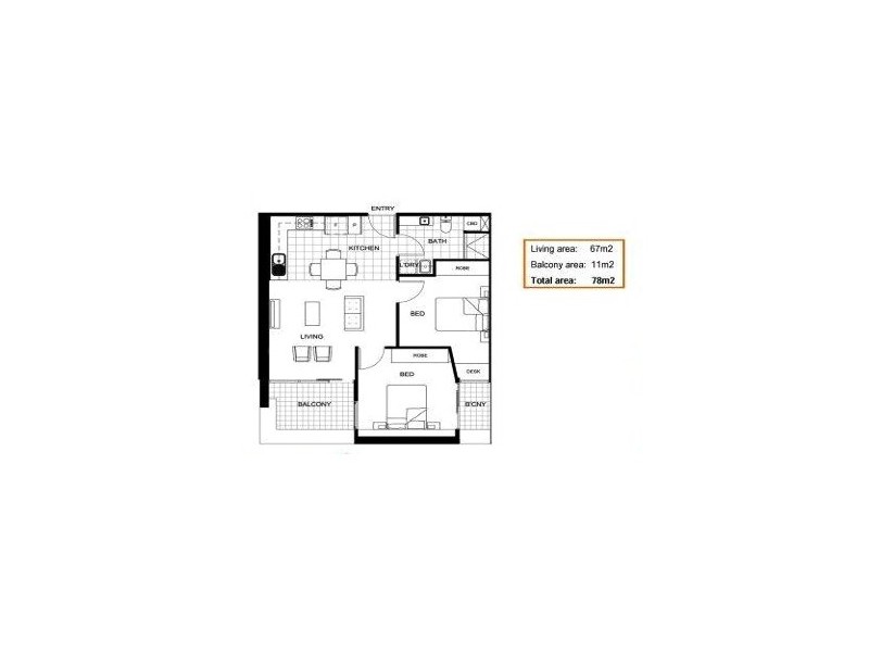 M01/102 Waymouth Street, Adelaide SA 5000 Floorplan