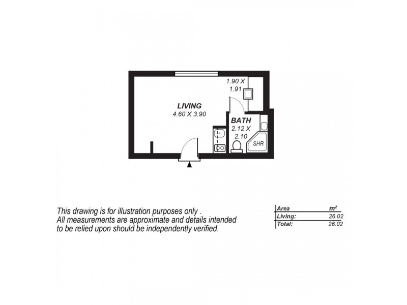526/304 Waymouth Street, Adelaide SA 5000 Floorplan