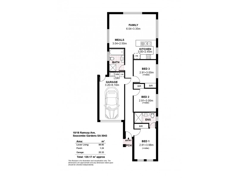 2A Kurrajong Place, Seacombe Gardens SA 5047 Floorplan