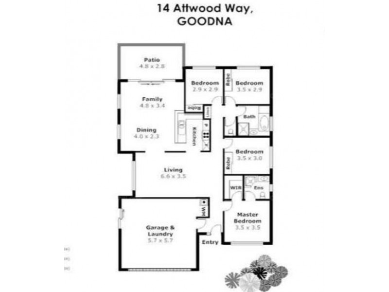 14 Attwood Way, Goodna QLD 4300 Floorplan