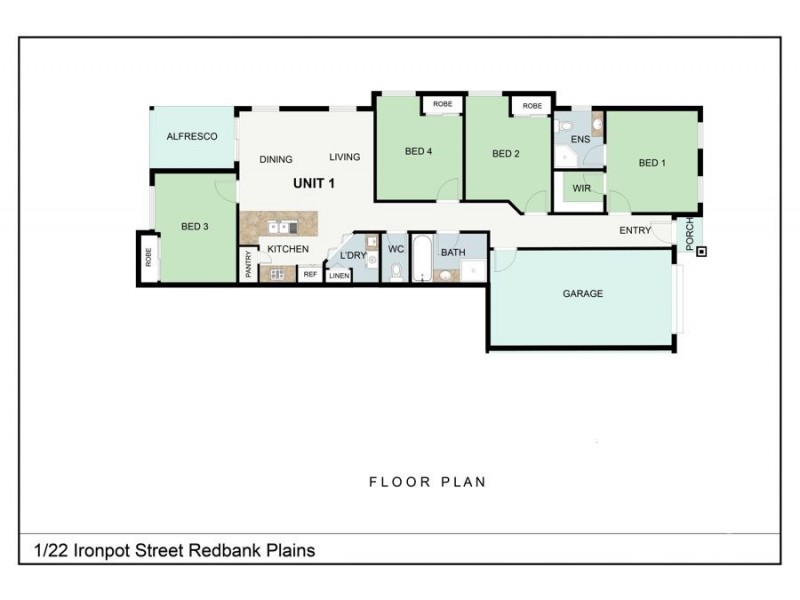 1/22 Ironpot Street, Redbank Plains QLD 4301 Floorplan