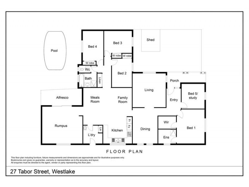 27 Tabor Street, Westlake QLD 4074 Floorplan