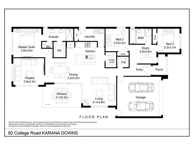 50 College Road, Karana Downs QLD 4306 Floorplan