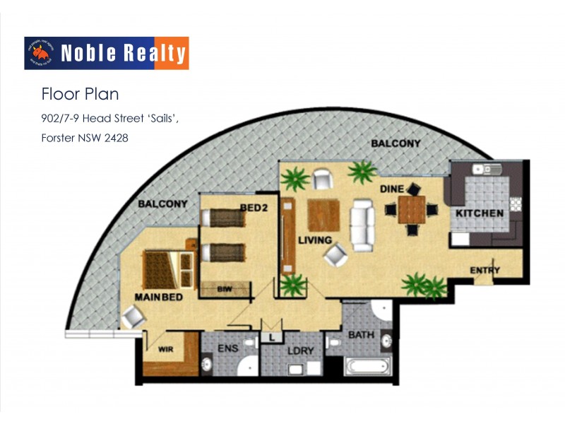 902/7-9 Head Street ‘Sails’, Forster NSW 2428 Floorplan