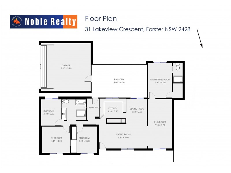 31 Lakeview Crescent, Forster NSW 2428 Floorplan