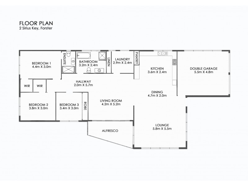 2 Sirius Key, Forster NSW 2428 Floorplan